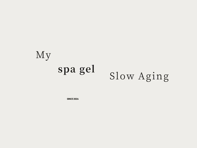 My Slow Aging spa gel